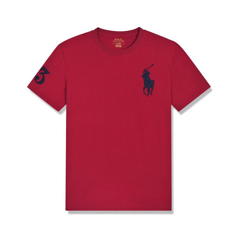 Men's Malaysia Logo Slim Fit Cotton T-shirt - Short Sleeve, Round Neck, Summer Business Wear