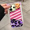 Splicing Purple Leopard Print Phone Case for Xiaomi Redmi Note 14 13 12 11 11S 10 10S 9 Pro 9C 13C 14C A3 A4 A3X 9C A1 A2 Cover