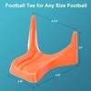 Eastgoing 6 Pcs Football Style Kicking Tee,Football Display Stand Compatible for All Ball Sizes,Football Kickoff Stand for Kickoff Practice Equipment