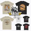 Estate Felixing Aeroplano VF-31 Gatto Magliette Novità 100% Cotone T-Shirt per Adulto Y2K Fantasia Divertente Manica Corta Top