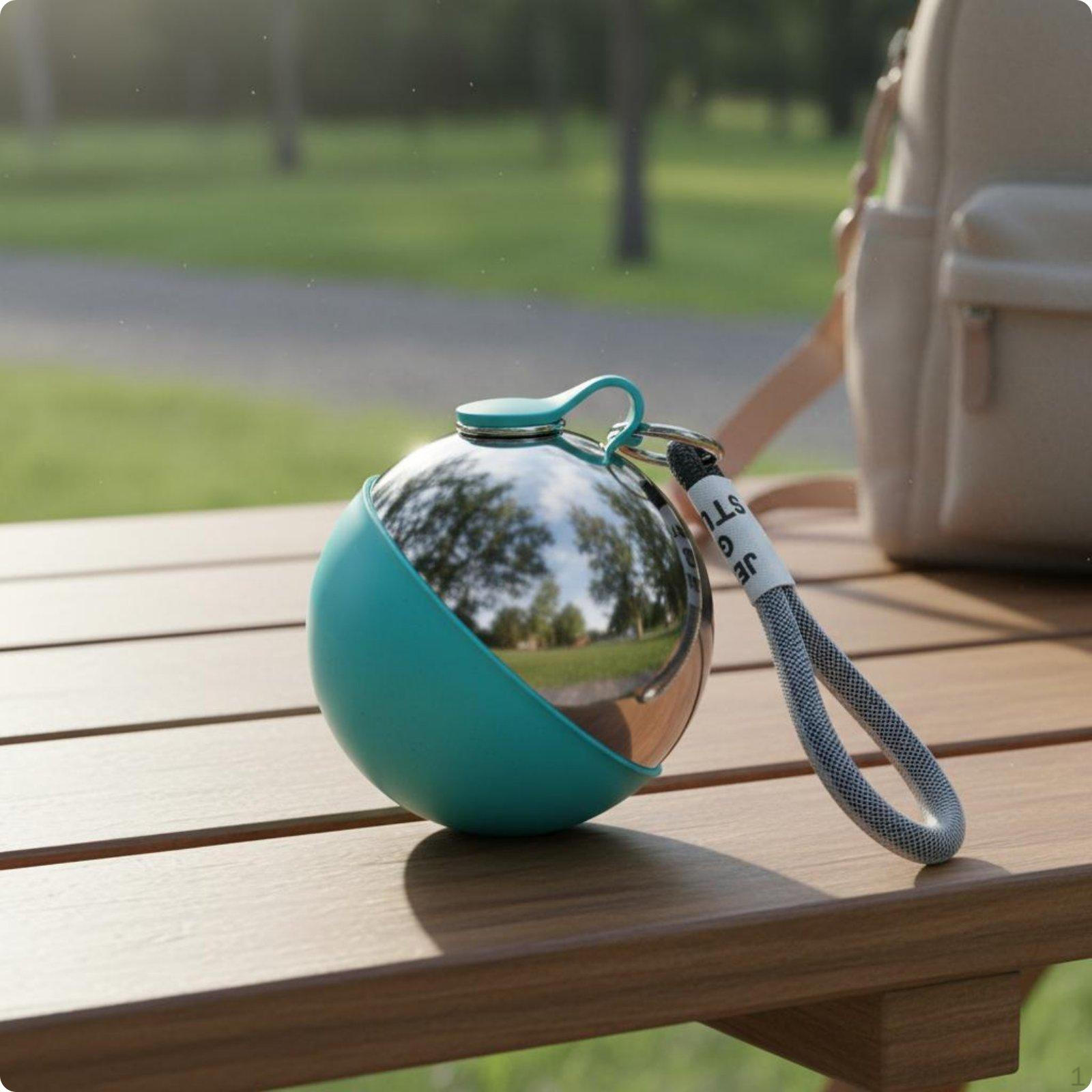 Foldable Silicone Water Bottle Lightweight Pet for Pets, Travel, Outdoor Matte Electroplated Blue