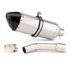 Exhaust Systems Slip For Yamaha FZ1 2006-2015 Exhaust Tips 470mm Mid Link Pipe Modified System Exhausts Pipes