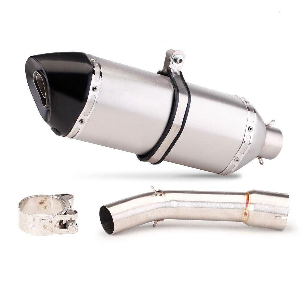 Exhaust Systems Slip For Yamaha FZ1 2006-2015 Exhaust Tips 470mm Mid Link Pipe Modified System Exhausts Pipes