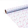 300x43cm Wrapping Paper Roll Pink Blue Gradient Color Bowknot Rainbow for Kids Birthday Wedding Baby Shower Decor Gifts