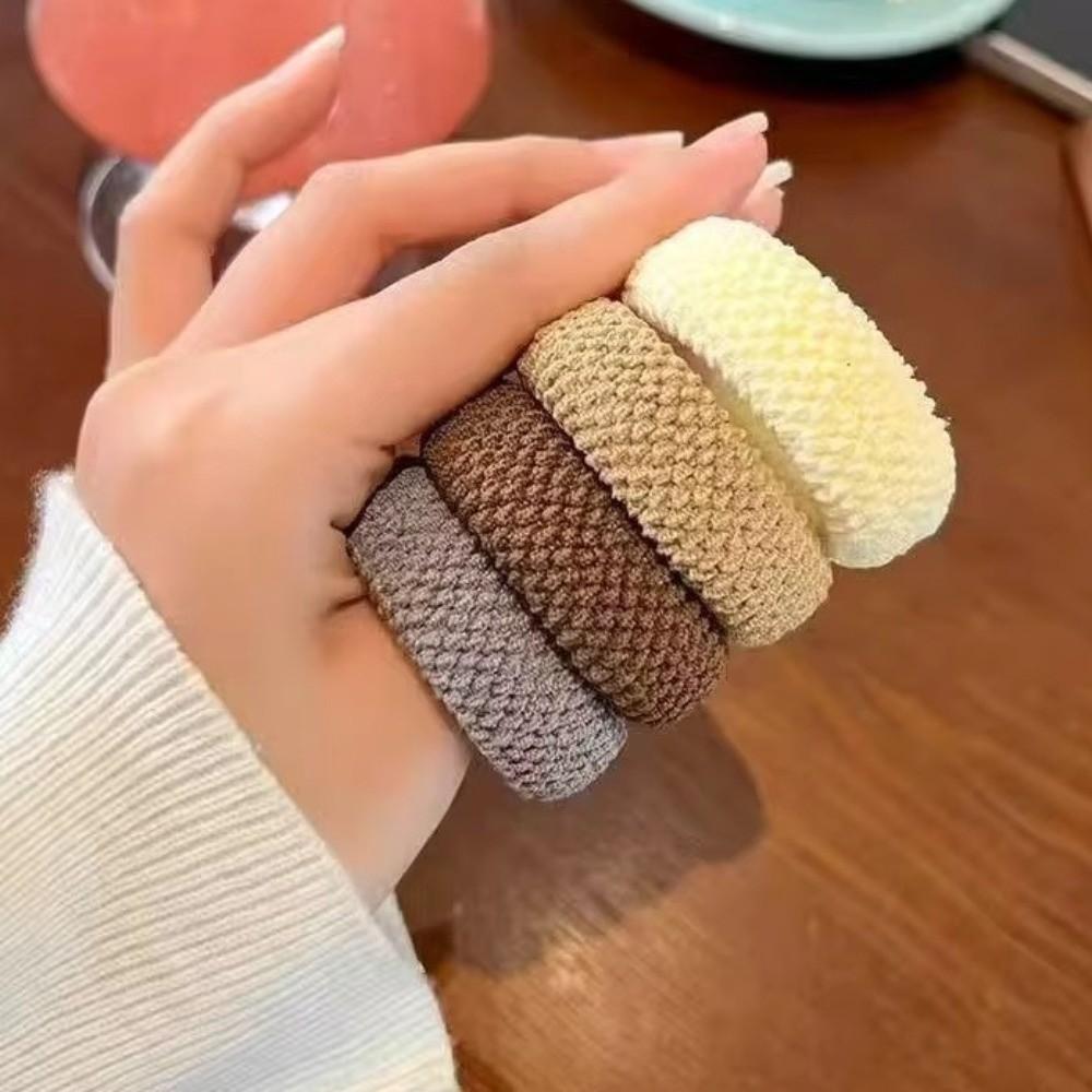 5/10PCS Mix Color Hair Ties High Elasticity Styling Decoration Scrunchies Bold Thickened Hair Accessories for Women Girls