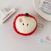 Cute Plush Fruit Watermelon Coin Purse Coin Pocket Red Envelope Headset Data Cable Storage Bag