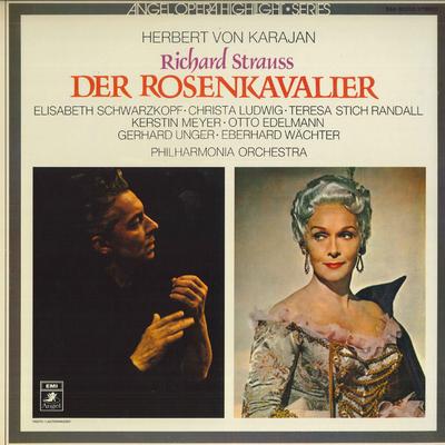 LP Record HERBERT VON KARAJAN ELISABETH SCHW  Strauss Highlights from the Opera  EAA80200 EMI ANGEL  Japan Classical Used