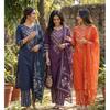 Ropa de Fiesta Diseñador Salwar Kameez Conjunto Étnico Indio para Mujer Kurta Pantalón Dupatta