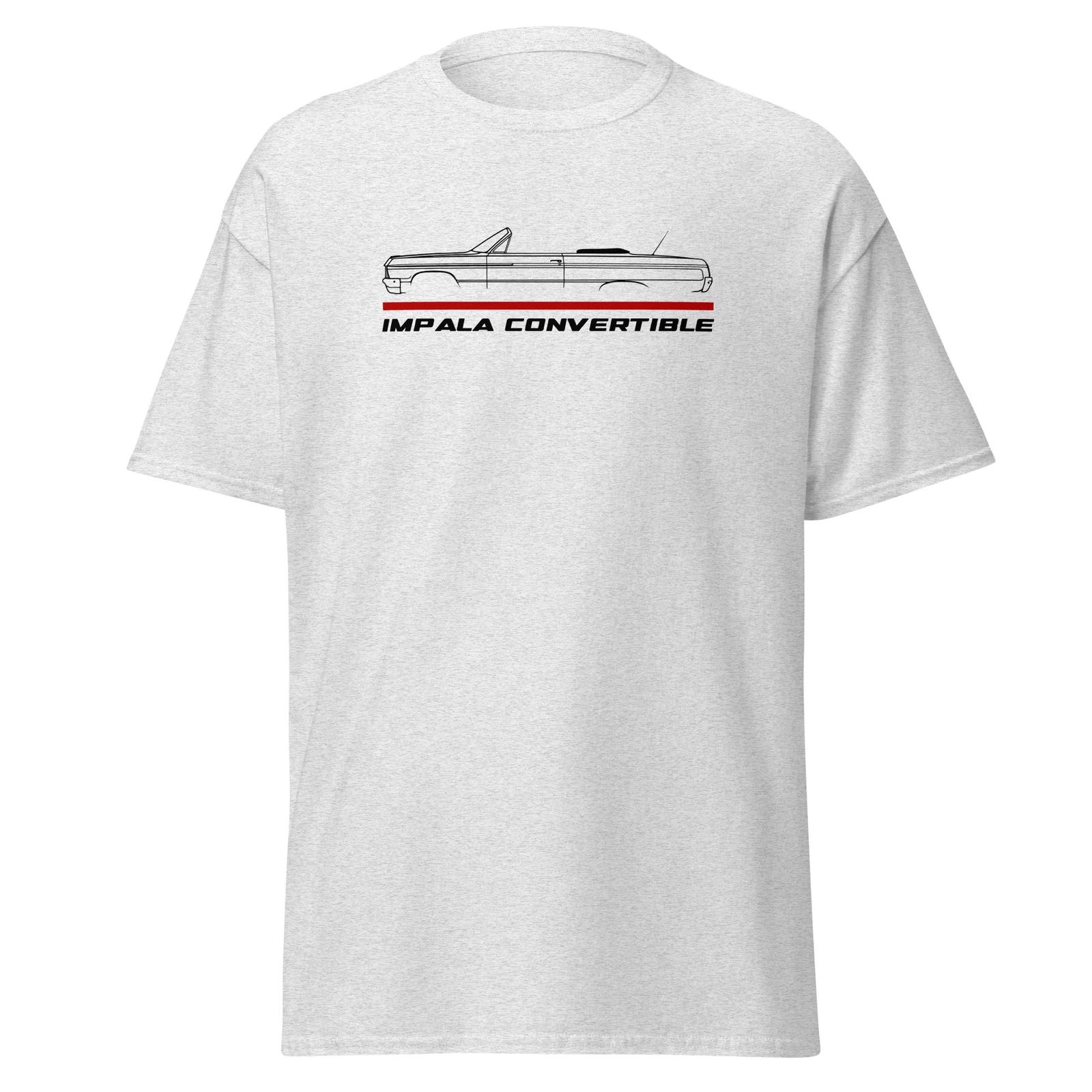 Premium T-Shirt For Chevrolet Impala Convertible 1964 Car Fans Birthday Gift Tee 2XL