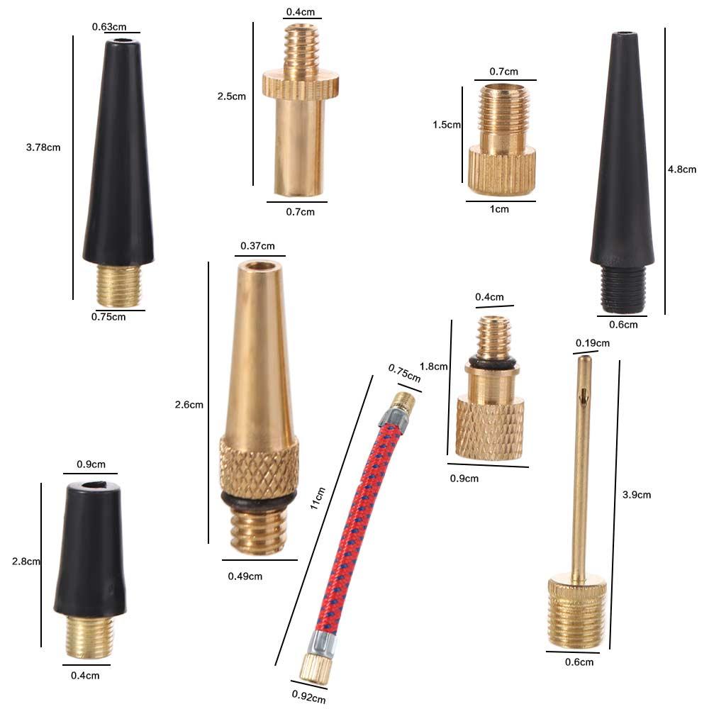 Air Nozzle Presta Schrader Valve Inflator Tool Valve Adapter Tools  Gym Balloon