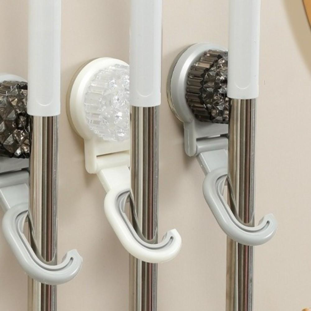 3pcs Wall Hanging Mop Storage Rack Strong Holder Mop Organizer Broom Holder  Bathroom Storage