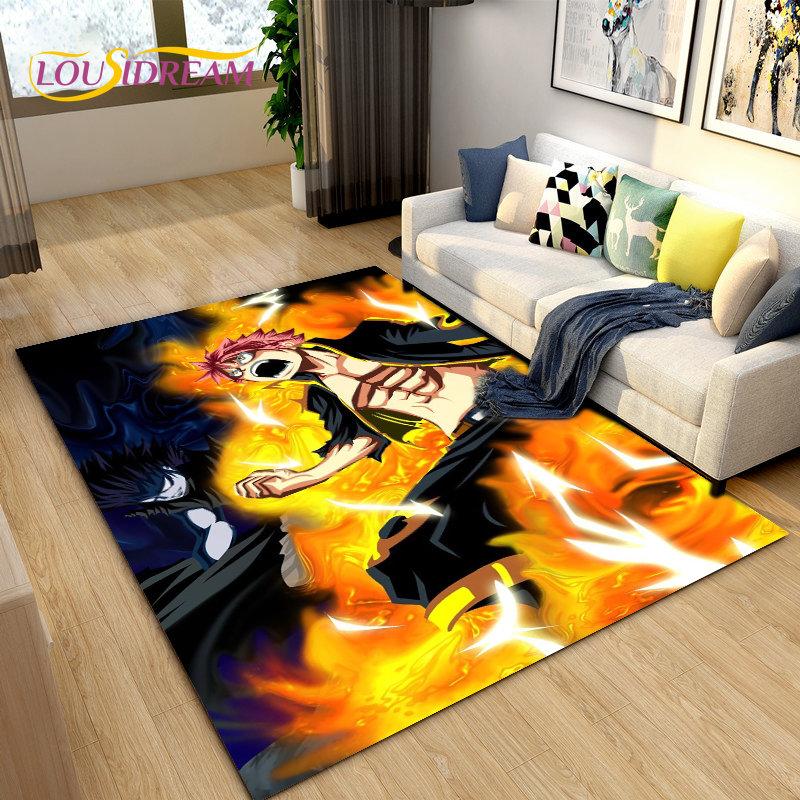 Fairy Tail Japan Anime Cartoon Area Rug,Carpet Rug for Living Room Bedroom Sofa Doormat Decoration, Kids Play Non-slip Floor Mat