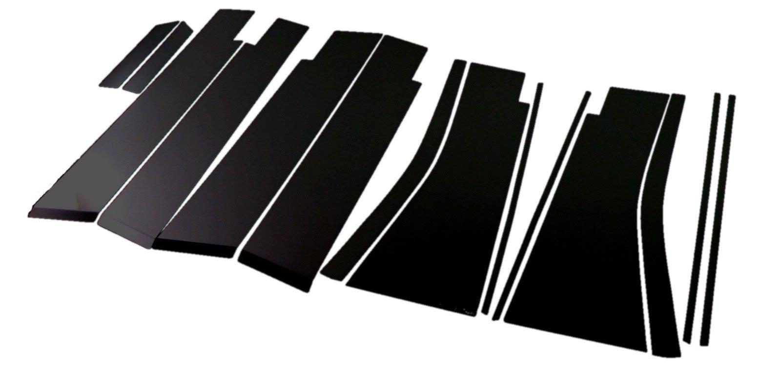 

BRIGHTZ Finish Stainless Steel Black Plated Pillar Panels for Elgrand and Set Ultra-Mirror E52, PE52, PNE52, TE52, TNE52, 14-Piece [PIL-BLA-139]