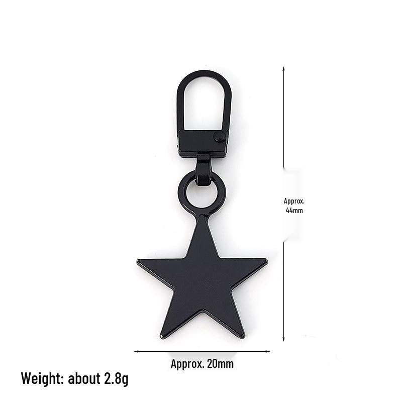 Detachable Metal Zipper Pull Tab Accessory for Bags, Shoes, and Clothes Repair