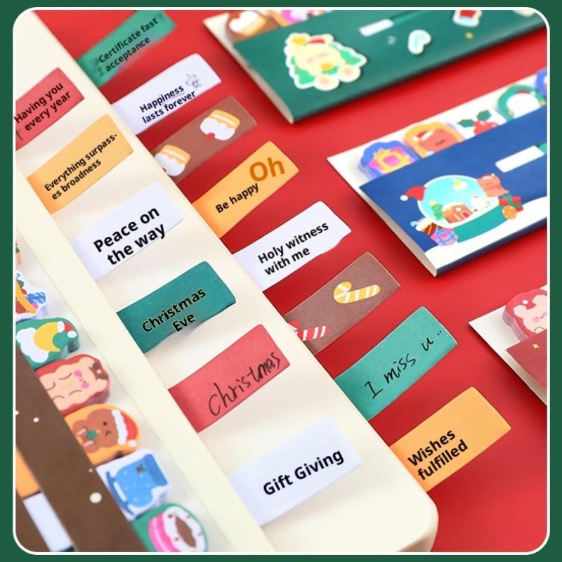 Weihnachts-Rudermaschinen-Notizen, Studenten Ins Niedliche Aufkleber Cartoon Hochwertige N Haftnotizen Schreibwaren