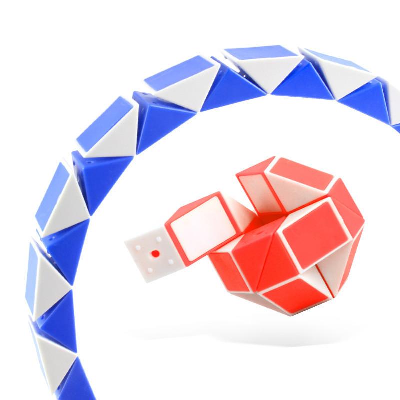 Colorful 24 Segment Magic Snake Puzzle Toy Flexible Educational Fidget Toy For Kids