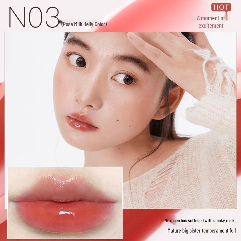 

Moisturizing Tinted Lip Jelly Gloss - Non-Stick, Women s Lip Essence Oil