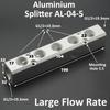 Aluminium Splitter 1/8" 1/2" BSP Internal Thread Port 2 3 4 5 6 7 8 9 10 Way 1/4 Pneumatic Air Manifold Distributor Connector