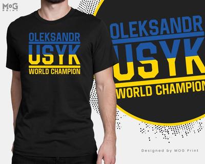 Oleksandr Usyk T-shirt Ukraine Heavyweight Boxing Champion Boxer Fighter Tee Top