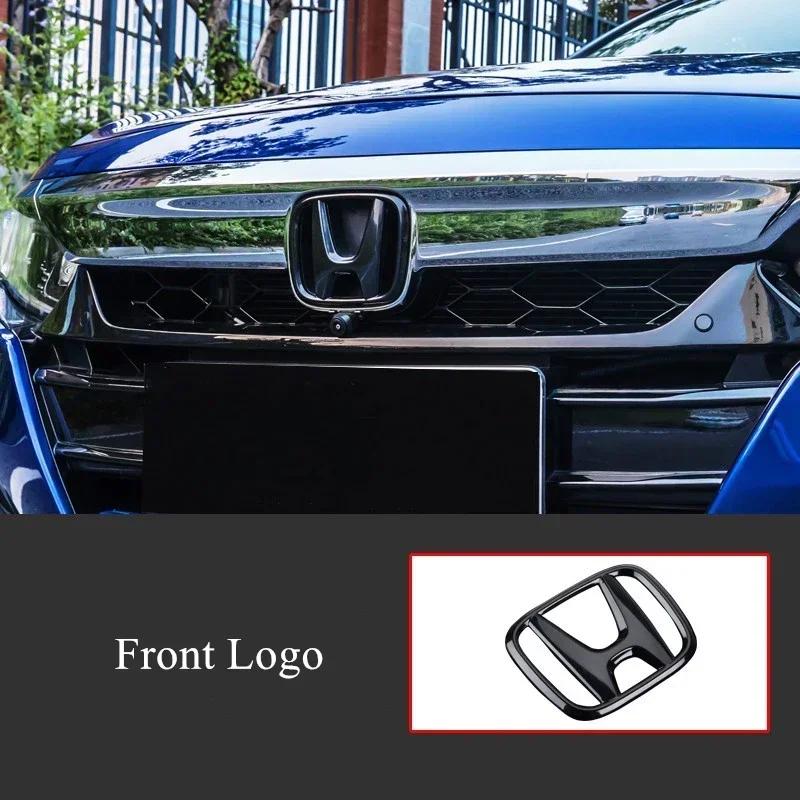 ABS Carbon Fiber Car Front Grille Sticker Rear Trunk Steering Wheel Emblem for Honda Logo Accord 10th 2020 2019 2018 Accessories