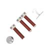 Electromagnet Current Tester Helical Coil Electric Bell Hook Set for Physics Experiment