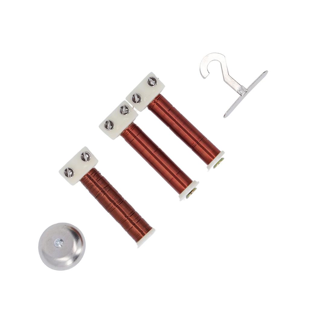 Electromagnet Current Tester Helical Coil Electric Bell Hook Set for Physics Experiment