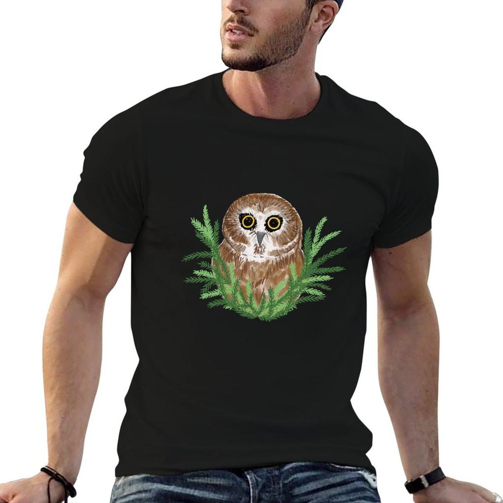 Rockefeller owl TShirt Comfortable Work Wear Tee