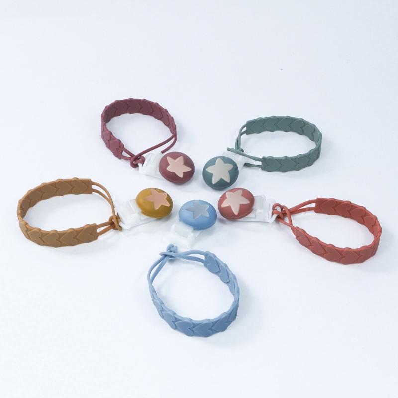 Baby Pacifier Clip Chain Teething Chain Infant Clamp Dummy Nipple Holder Leash Newborn Chew Pendant Accessories