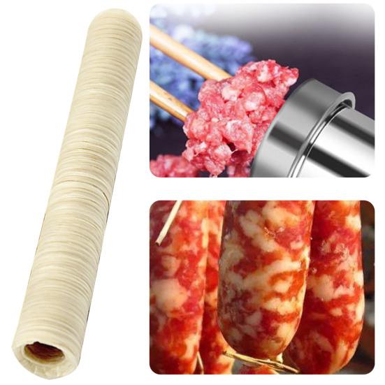 14m 22mm Kolagenové střívko Domácí Jedlé Bezpečné Čisté Bez zápachu Vaření Chuťové Zdravé Střívko na Hot Dog Klobásy pro Kuchyň