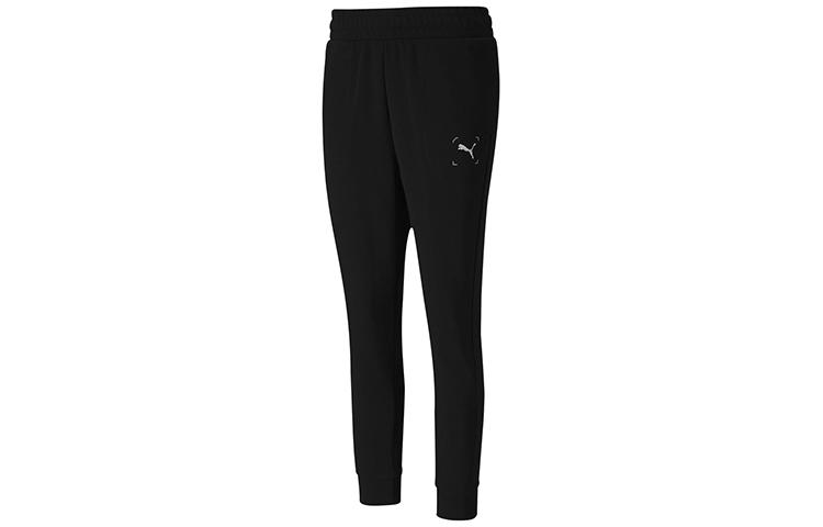 PUMA NU TILITY Knitted Sweatpants Women s Black Moderate Cuffed Pants 585264-01 L