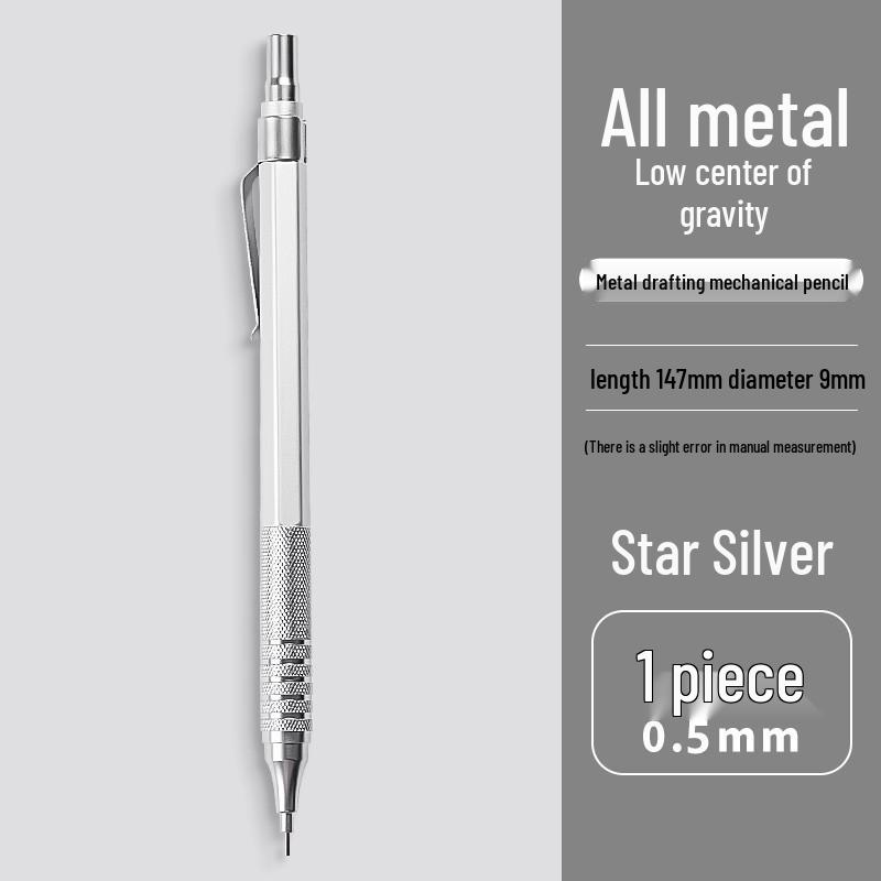Low Center of Gravity Metal Mechanical Pencil for Professional Writing and Manga Drawing