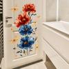 Hand-Painted Floral Wall Sticker Elegant Nature Self-Adhesive Removable Decor for Bedroom Living Room Home