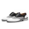 Fashion Large Size Men's Leather Shoes Color Matching Pointed Toe Business Casual Leather Shoes Men's Carved British Retro Shoes