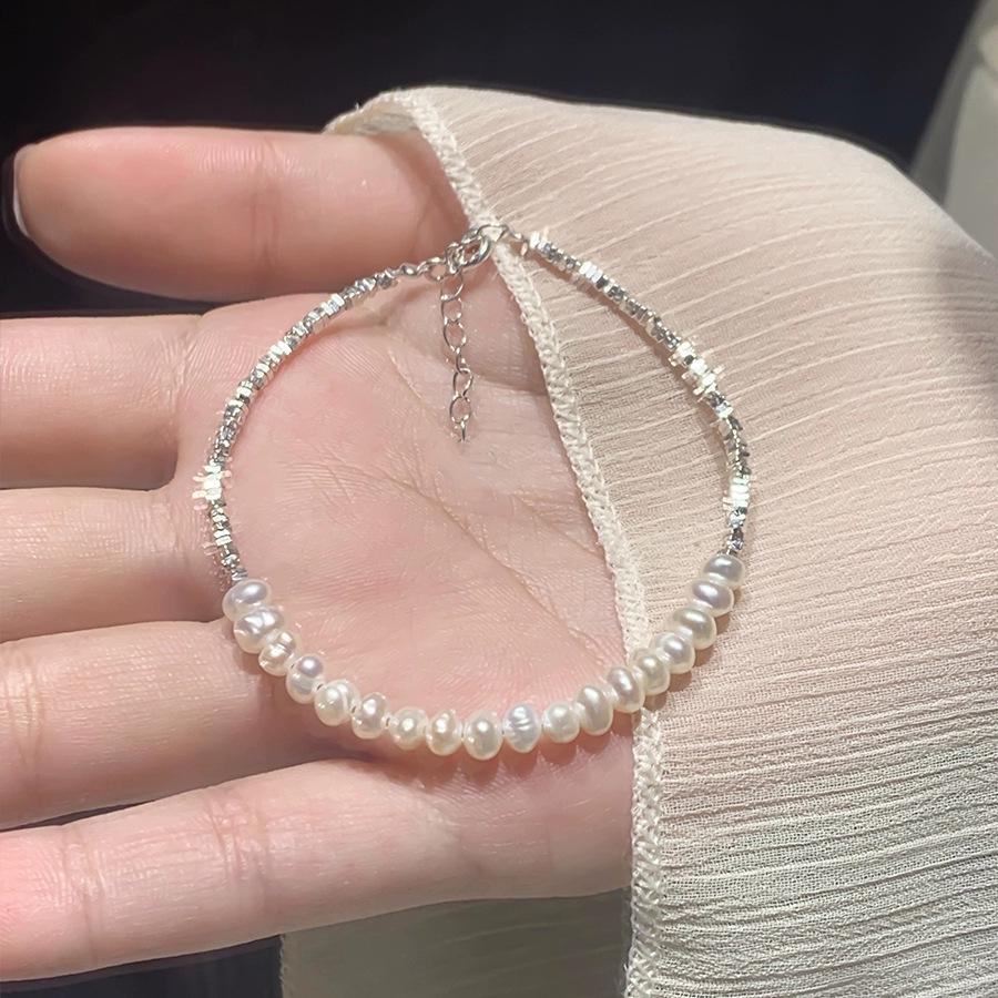Elegant Silver Pearl Bracelet for Girls – Exquisite 2023 Birthday Gift