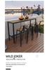 Outdoor Wood-Plastic Waterproof Bar Table & Chairs Set - High-Legged, Wall-Leaning Design for Balcony or Coffee Shop