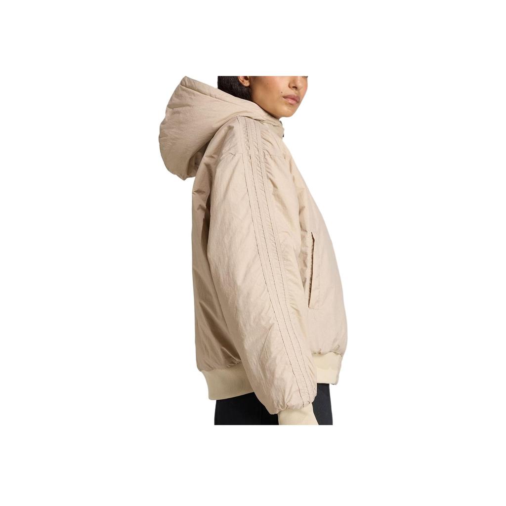 Adidas Originals Bomber Reversible Warm Loose Hooded Jacket Women Jacket KC8421