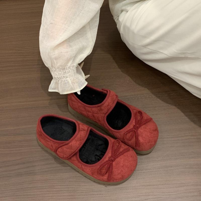 Bow Buckle Flats for Women 2025 Heightened Shoes