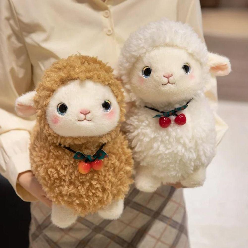 Cartoon Sheep Doll Plush Toy Fluffy Animal Fluffty Doll Little Sheep Doll Birthday Gift