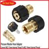 Högtryckstvätt Snabbkoppling M22 15mm Hona till M22 14mm Hane Kopplingsbeslag 5000PSI Mässingsadapter