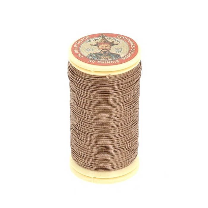 Fil au Chinois - Fil Lin Glacé 30 m - N° 40 - 100% Lin - Couleur 250 Beige