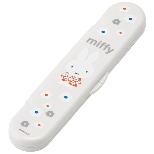 Skater Long Spoon with Case Miffy Monotone Spoon CSAB4AG-A