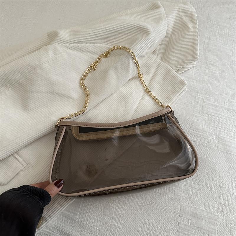 

Ретро дизайн, иностранный стиль, модная весенняя новая сумка-мессенджер на цепочке через плечо, маленькая квадратная сумка, прозрачная сумка, высокая ценность для женщин хаки