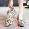 Fashion Luxury Crystal Rhinestone Women's Sneaker Fashion Butterfly Print Sports Shoes for Women Light Breathable Comfort Casual Flats