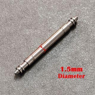 Vysoce kvalitní stěžejky pro hodinky Seiko Oyster Pevné odolné nerezové článkové kolíky 316L pro Rolex Průměr 1,5/1,8/2,0 mm 20 pieces gray