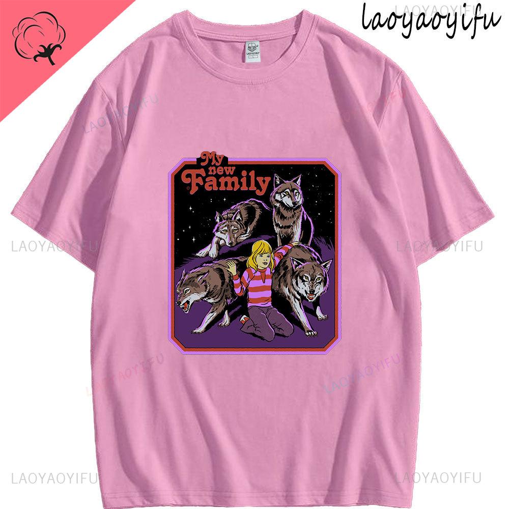 My New Family Theme 100Cotton Mens Womens Summer Shortsleev Fashion New Outdoor Clothes Casual Simple Round Neck Tee