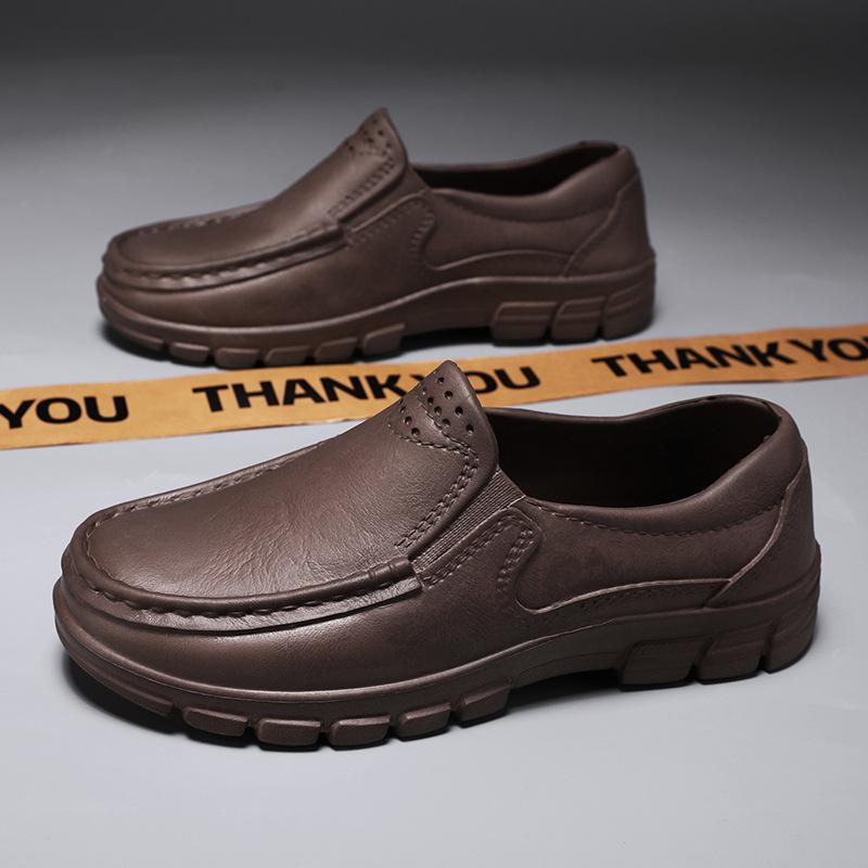 Chef Shoes Four Seasons Anti Slip Oil Resistant Plus Size Business Casual Men's Work EVA Shoes Fashion Comfort Soft Soled