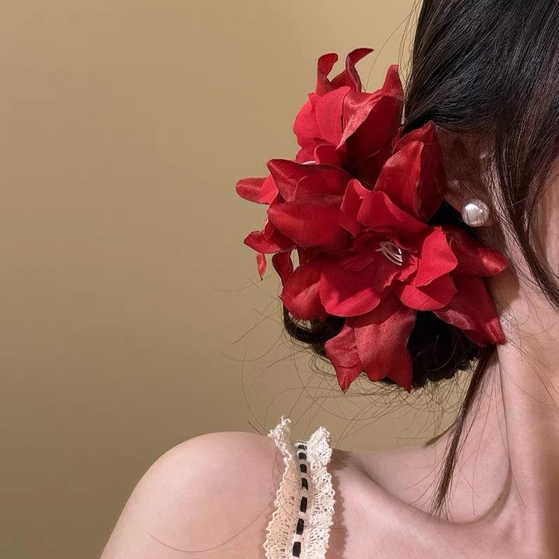 

1Pc Bohemian Vacation Style Flower Hair Clips Simulation Flower Hairpin For Women Girls Sweet Hair Accessories Gifts