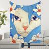 Blanket Throw Super Cosy Cool Plush Living Room Sofa Cat Art Couch Childish Birthday Gifts
