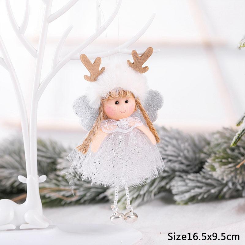 New Year 2025 Christmas Elf Doll Ornaments Xmas Tree Hanging Pendant Navidad 2025 Santa Kids Gift Christmas Home Decoration