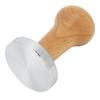 58mm Coffee Tamper Coffee Powder Hand Tamper Press Hammer Coffee Machine AccessoriesWood Color 58mm Thread Base